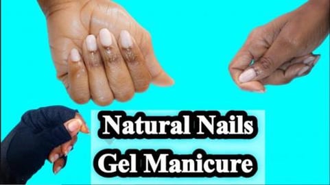 Very Natural Looking Manicure On Natural Nails With Gel P...