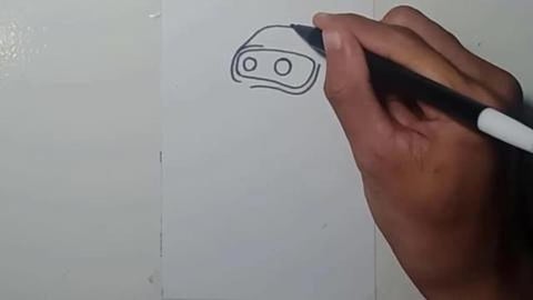 Drawing Grafity Character ski mask skate shorts