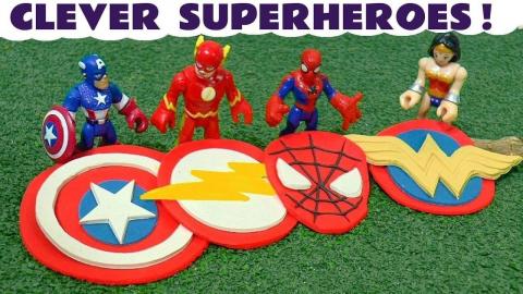 Avengers Spiderman Captain America and DC Flash and Wonde...
