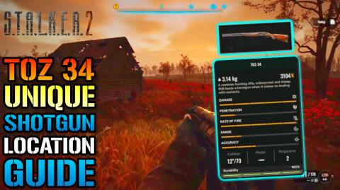 Stalker 2: "TOZ-34" Unique Shotgun! How To Get This Weapo...