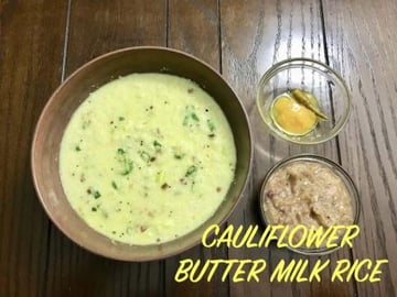 CAULIFLOWER YOGURT/BUTTER MILK RICE !! BY BB CHEF