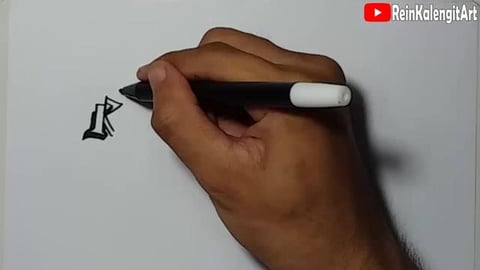 Drawing Grafiti Name Riangduli