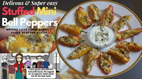 Stuffed Mini Peppers - Weight loss _ Low Carbs _ Nutritio...