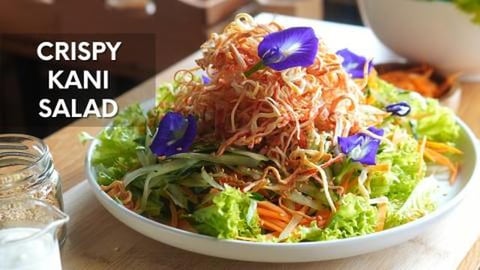 Crispy Kani Salad Recipe | Crispy Crabstick Salad