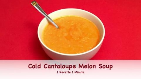 Cold Cantaloupe Melon Soup (shorts)
