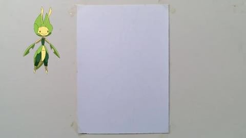 Drawing pokemon leavanny