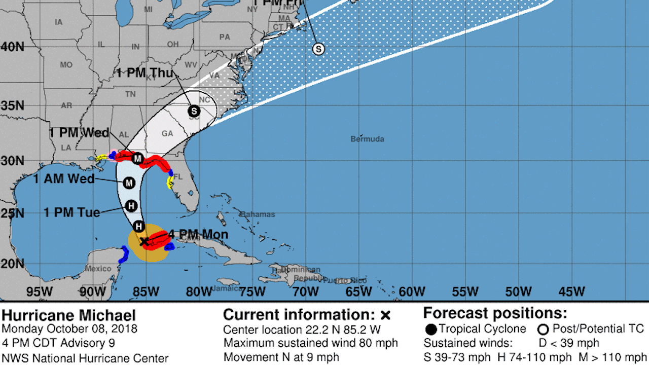 Hurricane Michael heads toward NC: North Carolina braces for