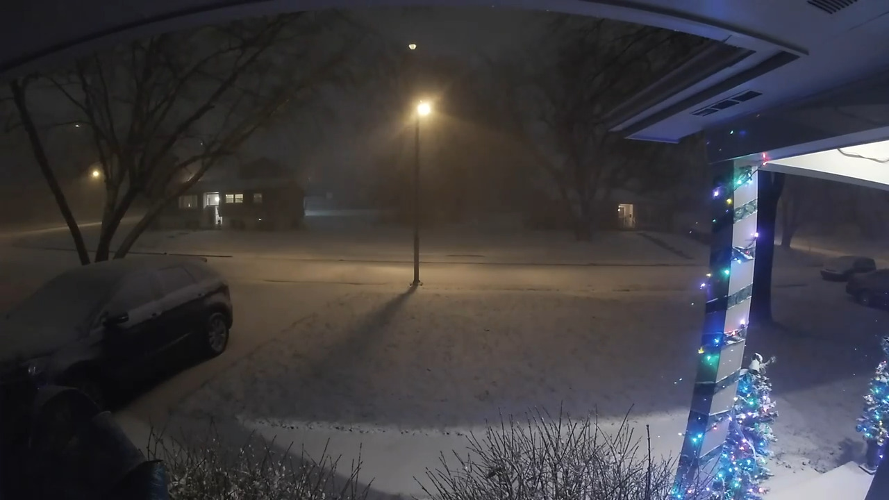 Timelapse video Lexington, Ky freezing winter weather storm