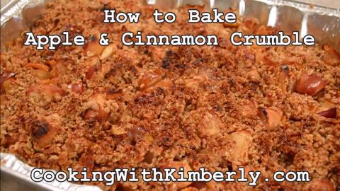 How to Bake Easy Apple & Cinnamon Crumble: Cooking with K...