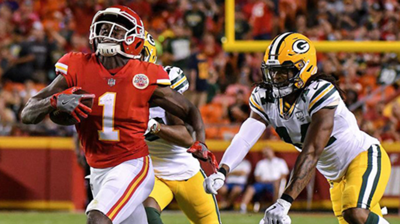 Chiefs wide receiver Byron Pringle stays positive while trying to get a