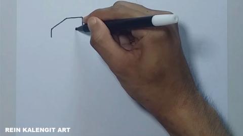 Drawing grafity letter name JESUS
