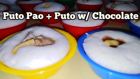SUPER FLUFFY AND WHITE PUTO | Puto Pao + Puto w/ Choco | ...