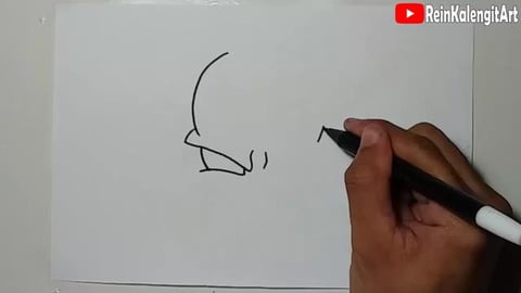 Drawing skull mask character graffiti