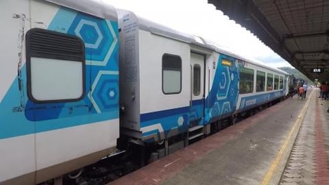 Train Leaving Subrahmanya Road Station To Enter Dense For...