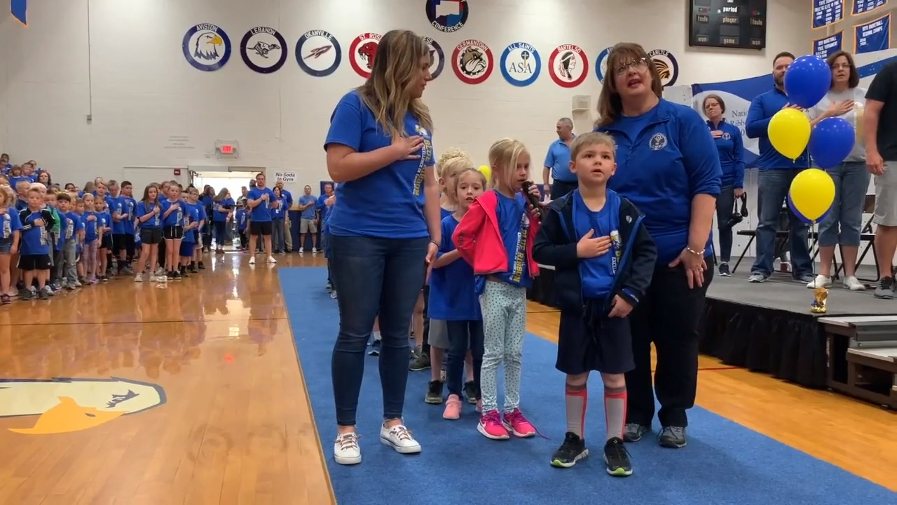 Aviston Elementary School celebrates 2018 Blue Ribbon award