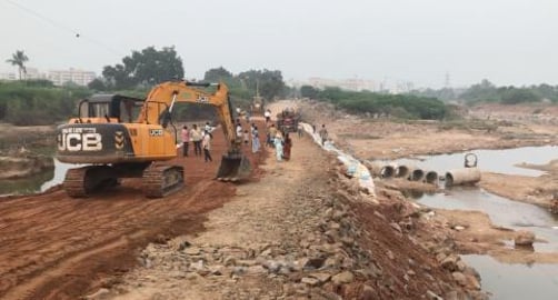 In India Bridge Repair work !!!