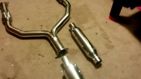 New Manzo HR Y pipe   vibrant Performance resonator   HKS...