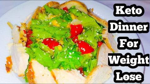 My Healthy Left Over Chicken Salad , Dinner For Weight Wa...