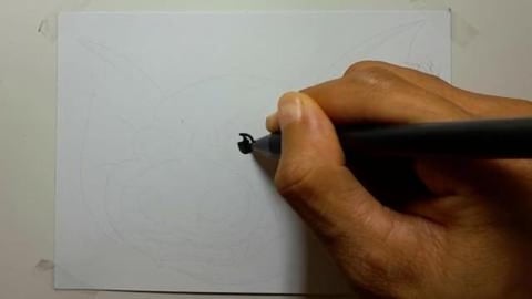 Drawing graffiti angry bad head carton mascot