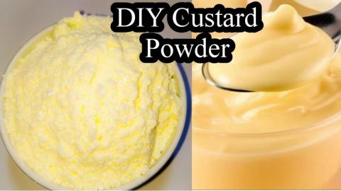 How To Make Eggless Vanilla Custard Powder.