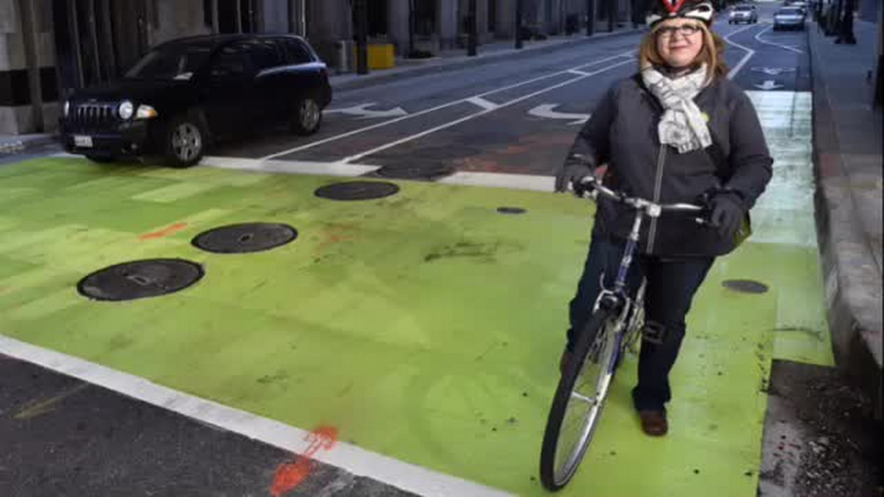 Kansas City's first green bike box Kansas City Star