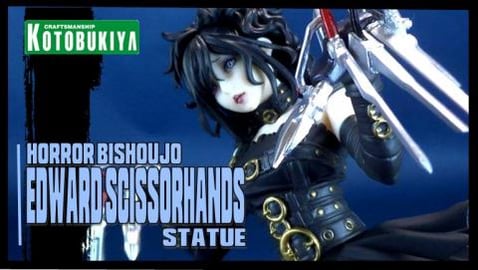 Kotobukiya Edward Scissorhands Horror Bishoujo Statue Rev...