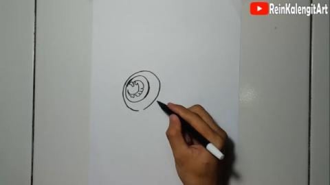 Drawing Grafity eye-catching monster character