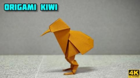 Origami Kiwi | Origami Bird | Origami tutorial | Paper cr...