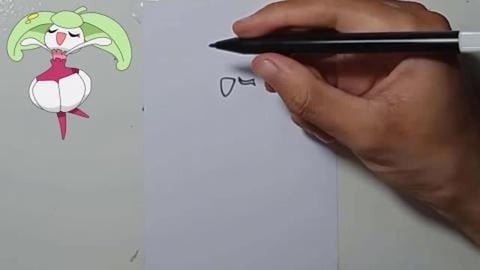 Drawing Pokemon steenee shorts 