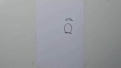 DRAWING HALF SKULL EMOTICON WITH WHITE