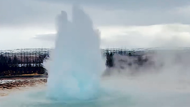 Geyser explodes from the ground in Iceland | AccuWeather