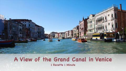 A View of the Grand Canal in Venice from the Water Taxi