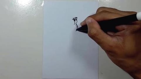 Drawing OBI MAN CHIBI #shorts