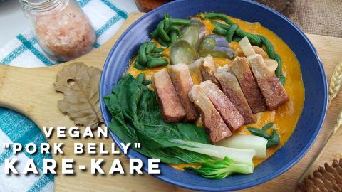 Filipino Vegan "Pork Belly" Kare-Kare | How to cook Veggi...