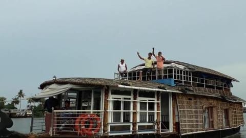 Song & Music on a Boat House in Kerala Backwaters
