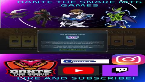 YuGiOh Master duel opening the last 4th Anniversary Ticke...