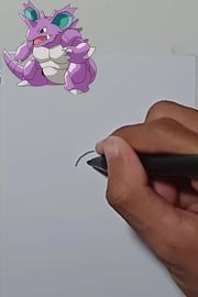 Drawing Pokemon NIDOKING
