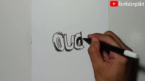 Drawing Grafity text OUCH