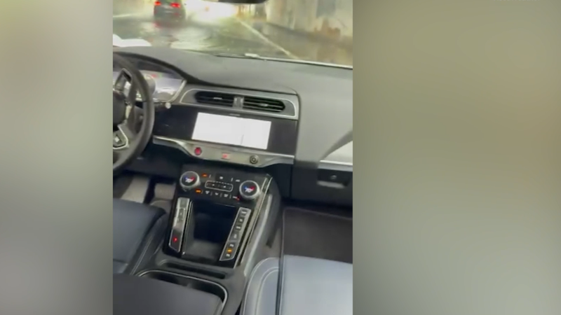 Reporter gets stranded in Waymo during Atlanta flooding | AccuWeather