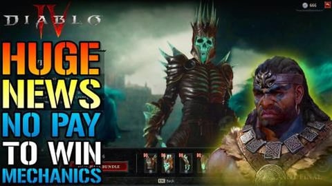 Diablo 4: HUGE NEWS! Devs Confirm NO Pay To WIN Mechanics...