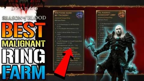 How To Farm The NEW Malignant Rings In Diablo 4! BEST Mal...