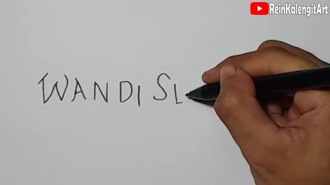 Drawing Grafiti Name Wandy
