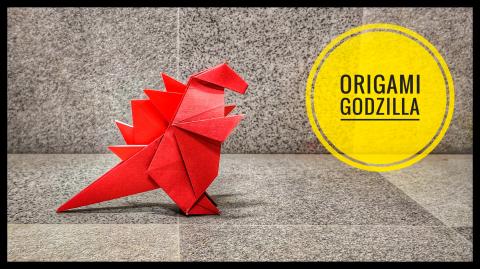 Origami Godzilla | Origami Animals | Origami tutorial | P...