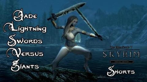 Jade Lightning Swords Versus Giants - TES V: Skyrim SE #s...