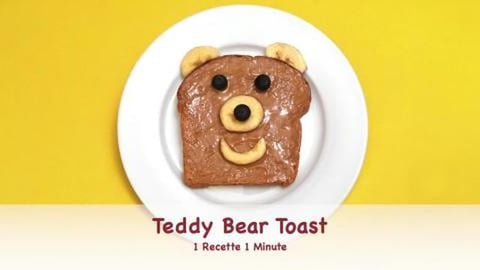 Teddy Bear Toast / Funny Breakfast Idea (Shorts)
