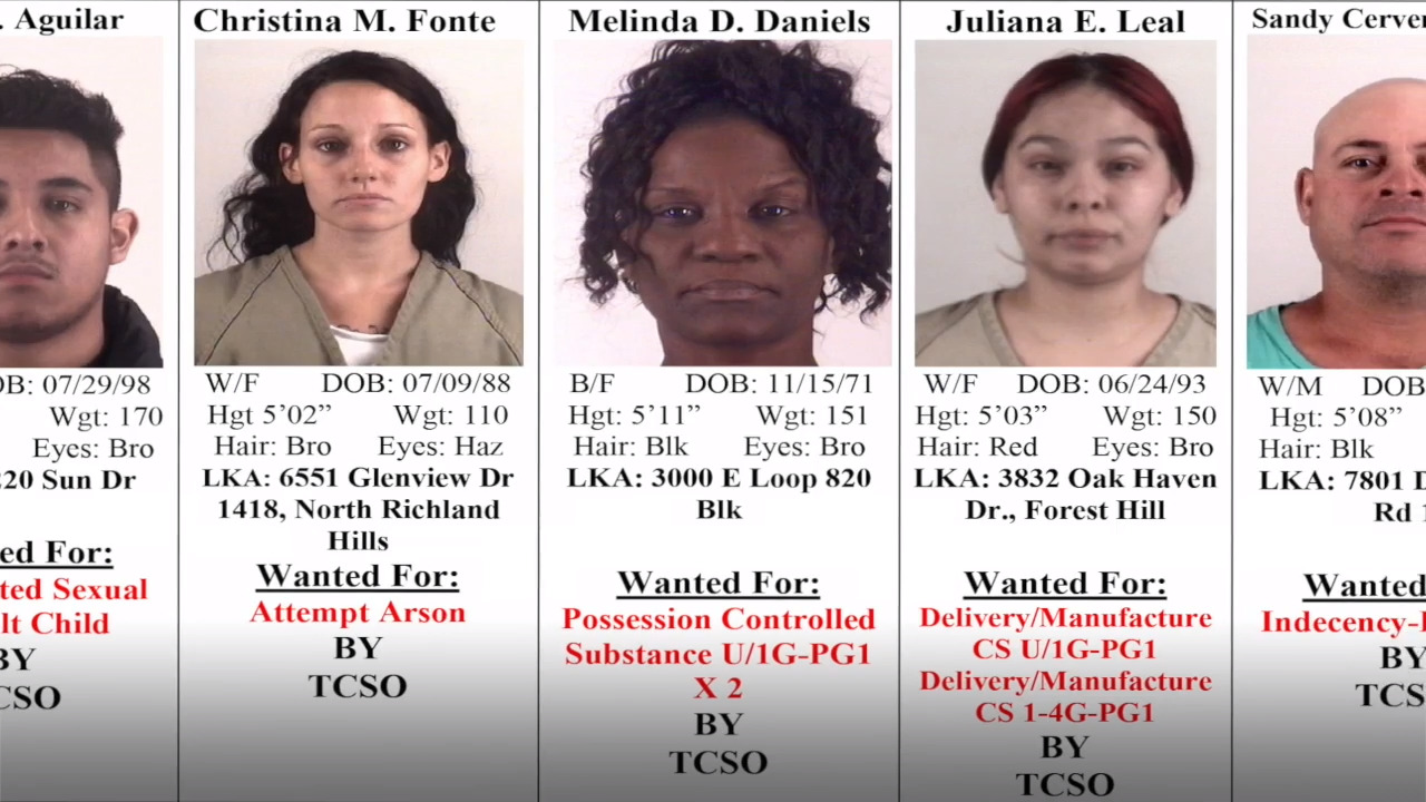 Crime Stoppers Tarrant County's 10 Most Wanted Criminals, April 4