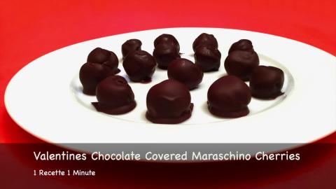Valentines Chocolate Covered Maraschino Cherries 