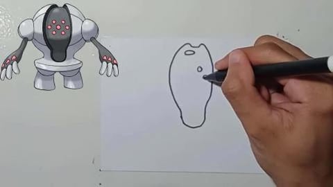 Drawing Pokemon REGISTEEL Shorts
