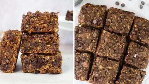 Baking Almond Butter Chocolate Bars 