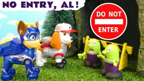 Paw Patrol Big Trucks Al isn't allowed in the Tunnel